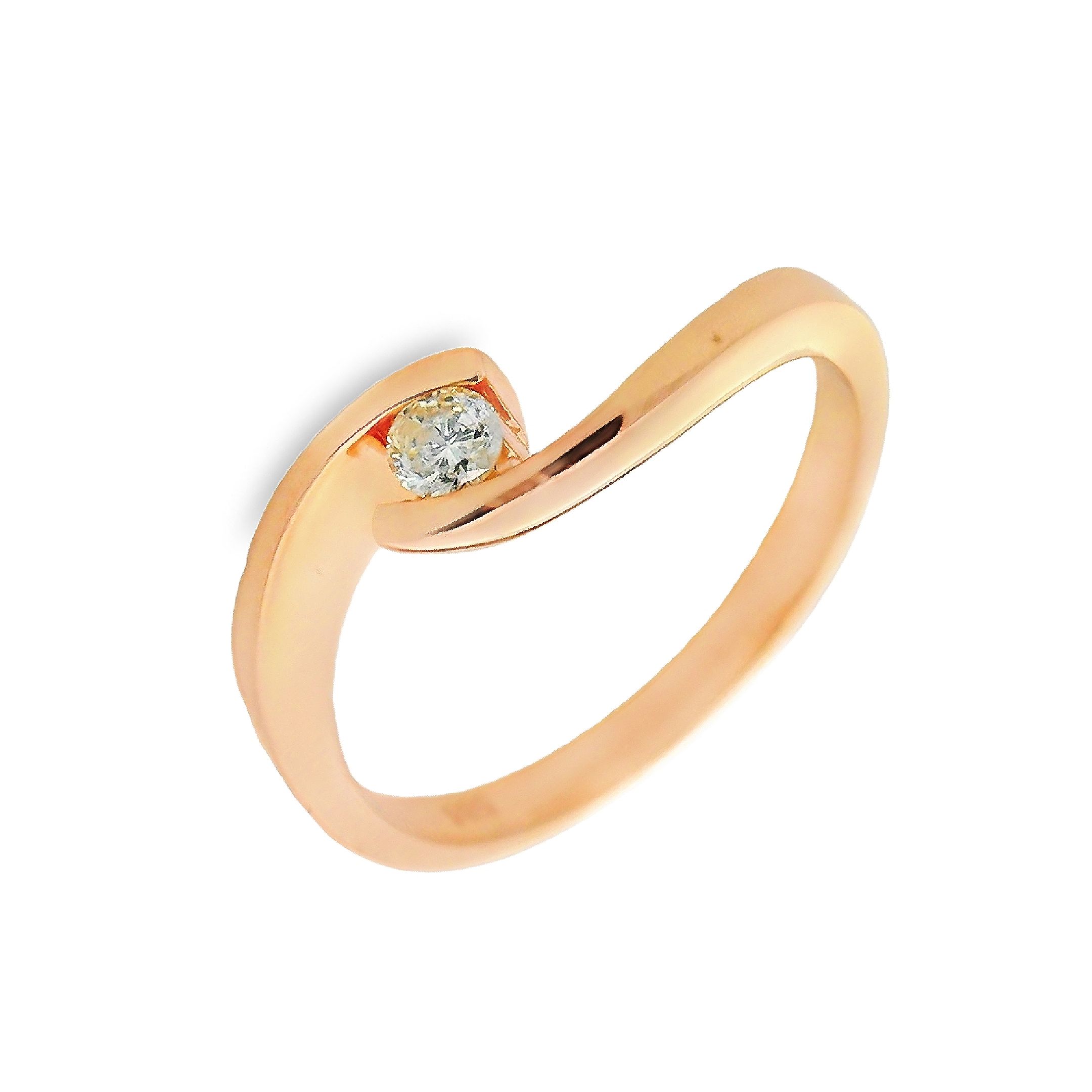 Deze prachtige ring van Louis Bros is vervaardigd uit 14 karaat rozegoud (3.26 gr) en is gezet met 1 briljant geslepen diamanten met een totaalgewicht van 0.10 crt.

Verkrijgbaar vanaf 0.05crt .
Leverbare goudkleuren: 14/18kts geelgoud, 14/18kts witgoud, 14/18kts roségoud en alle bicolor combinaties.